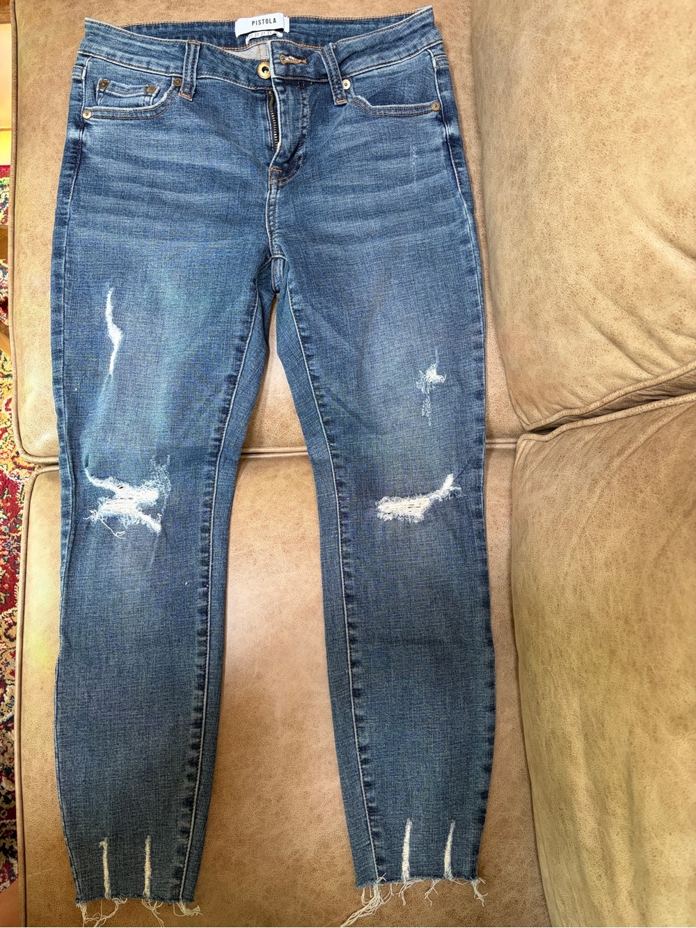 Pistola Distressed PETITE Women's Skinny Jeans